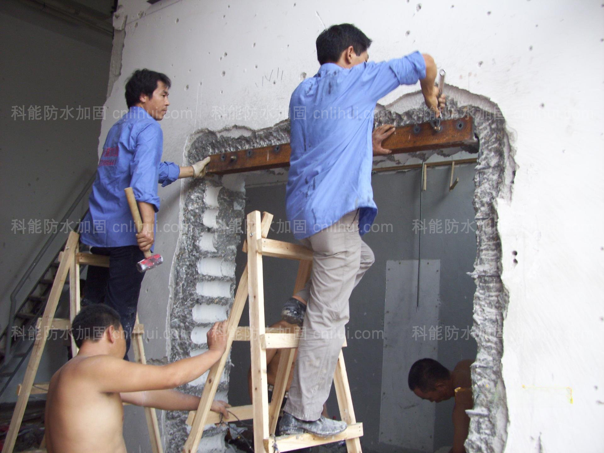 江门墙体开孔洞加固改造施工